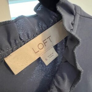 Loft sleeveless teal dress